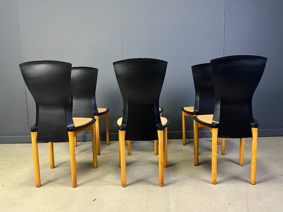 Image 1 of Pelope Esszimmerstühle von Francesco Binfarè für Cassina, 1990er Jahre