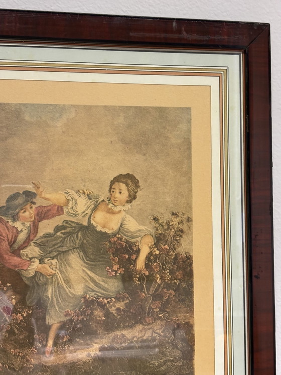 Image 1 of Stampa all'acquaforte francese incorniciata vintage "La Petite Thérèse" secondo Jacques Couché e J.P. Caresme
