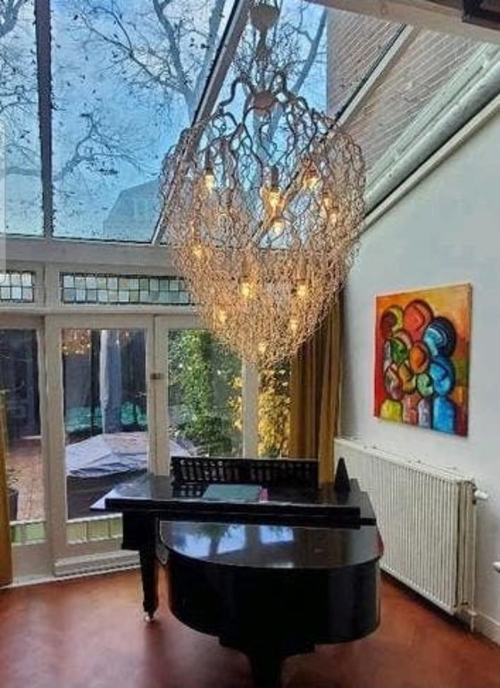 Image 1 of Lampadario Hollywood conico BIANCO - 16 lampade