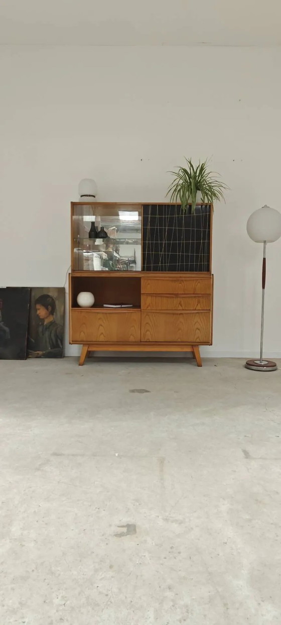 High buffet / Sideboard U 372 / 386 by B Landsman and H Nepozytek 60 – Jitona, Display cabinets, Wood, Glass (photo 24 of 40)