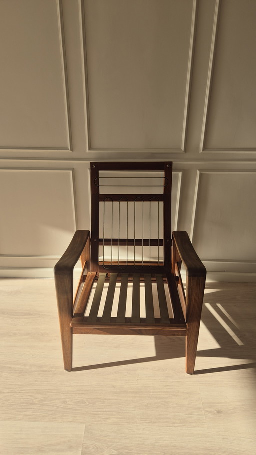 Vintage Danish Teak Lounge Chair – attrib. Arne Wahl Iversen – originele patina