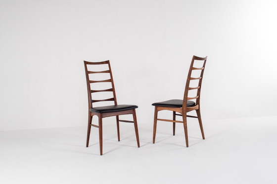 Image 1 of Set of 6 Niels Koefoed “Lis” Rosewood Chairs for Hornslet Møbelfabrik, Denmark, 1960s