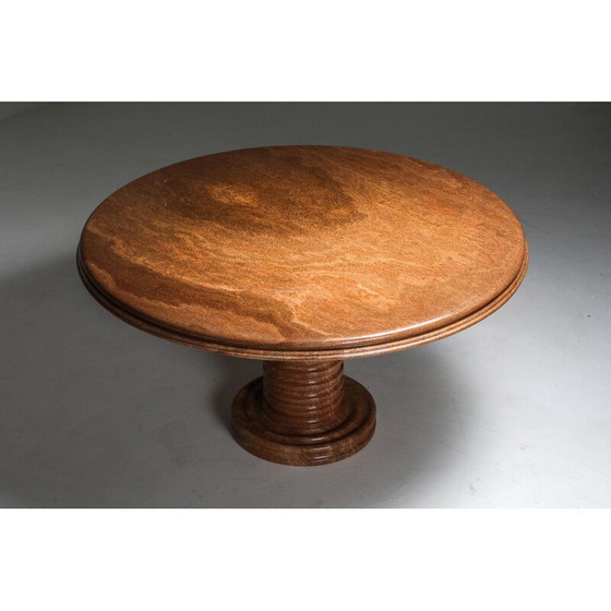 Image 1 of Vintage Postmodern Marble Dining Table in Earthy Tones 1970s