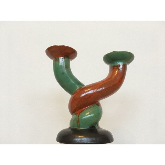 Image 1 of Vintage Art Deco candlestick, Czechoslovakia 1930