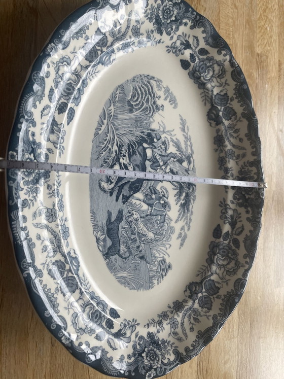 La Cartuja de Sevilla, Oval Bowl, Porcelain, Blue (photo 14 of 14)