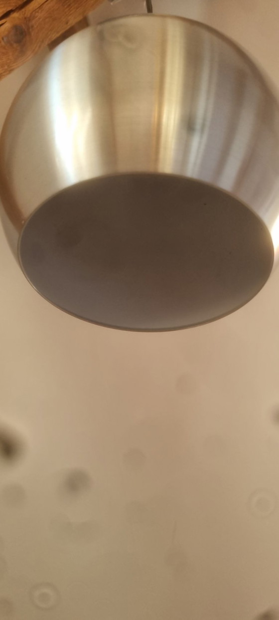 Image 1 of Lámpara de bombilla de aluminio de mediados de siglo