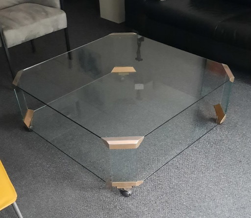 Tavolino da caffè in vetro