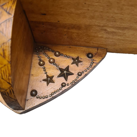 Image 1 of Antica mensola da parete fiamminga con scena di caccia, inizio XX secolo