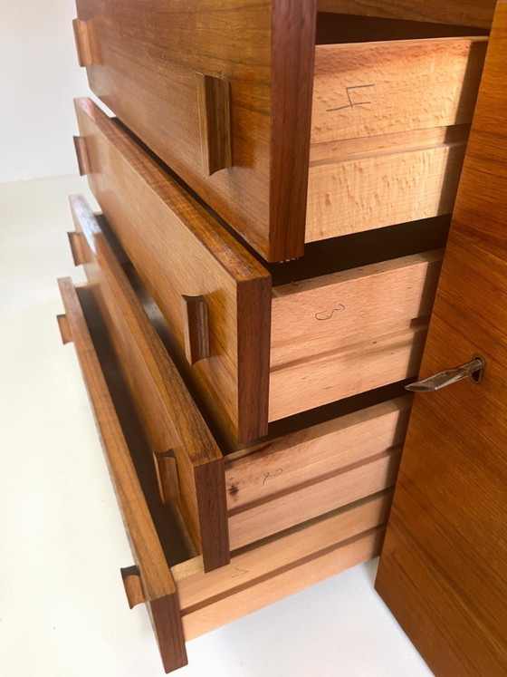 Image 1 of Mid Century Teak Systemmöbel – Modulares Schrank- & Regalsystem 1960er – Danish Modern im Stil von Riestenpatt, RT oder Bramin
