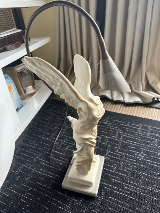 Catellani & Smith Table lamp „Nike“, Halogen Original Version, Enzo Catellani, Ceramic, Stone, White (photo 4 of 5)