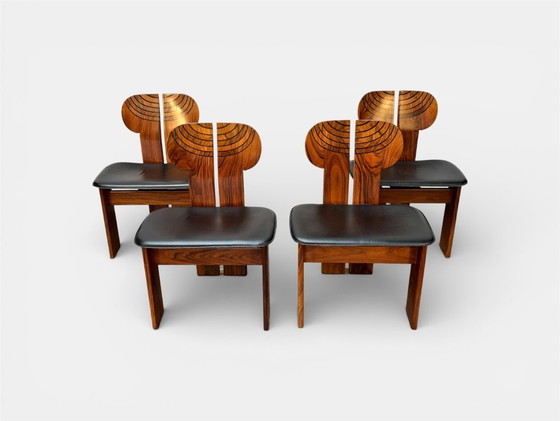 Image 1 of Tobia & Scarpa 'Africa', für Maxalto, Esszimmergarnitur, ca. 1975. Sehr guter Zustand.