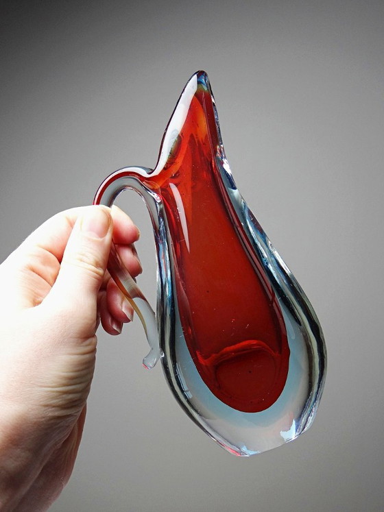 Image 1 of Sommerso pitcher vase att. Flavio Poli, Murano 1960-1970