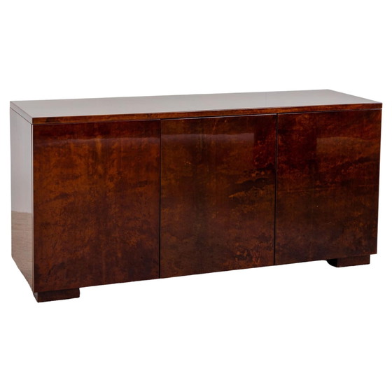 Luciano Frigerio Nettuno Credenza Curva in Pergamena per Frigerio di Desio 1970 – Cassettiere, Brass (photo 5 of 27)