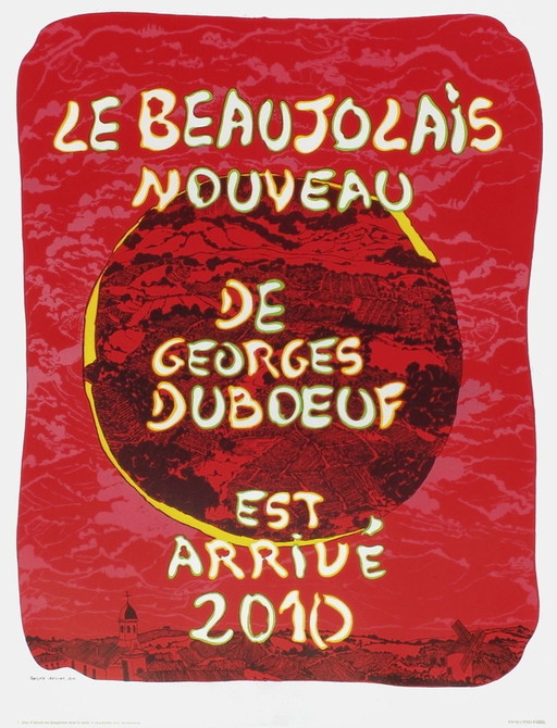 Françoise VERGIER Beaujolais Georges Duboeuf 2010 original poster 2010