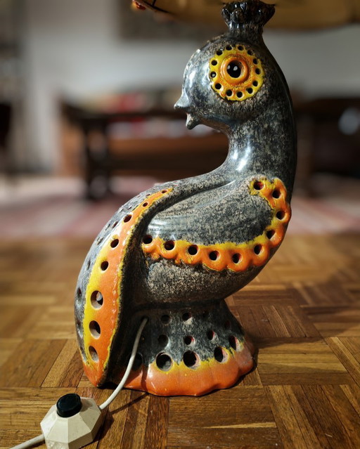 Vlammende aardewerklamp - Zoomorfe sculptuur - Accolay Pottery