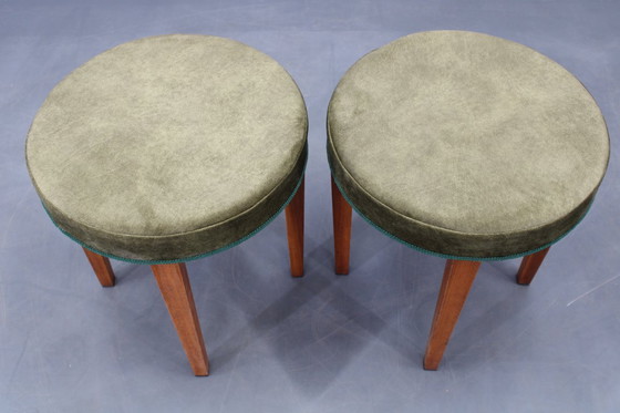 Image 1 of Coppia di sgabelli Art Déco, Cecoslovacchia, anni '40