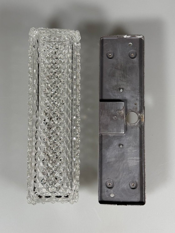 Image 1 of 60er 70er Jahre Wandlampe Wandleuchte von Glashütte Limburg Germany Space Age