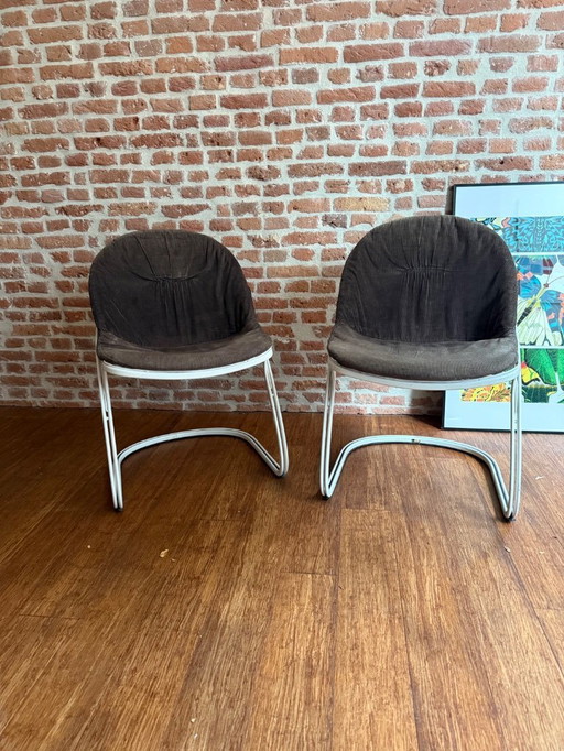 2x Tabouret Gastone Rinaldi Pascale - Blanc