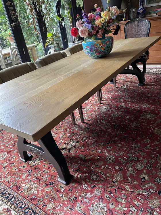 Image 1 of Solid oak table DT-69 size 275 cm