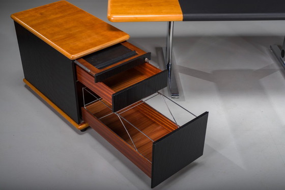 Image 1 of Ensemble de bureau de Walter Knoll / Wilhelm Knoll, Allemagne, années 1970, ensemble de 3 pièces