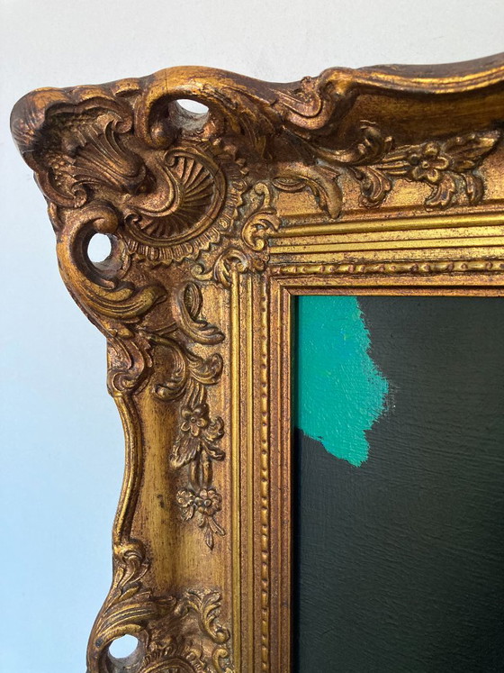 Contemporary artwork in an antique frame from the artist's studio – Paintings & Drawings, Wood, Gold (photo 5 of 8)
