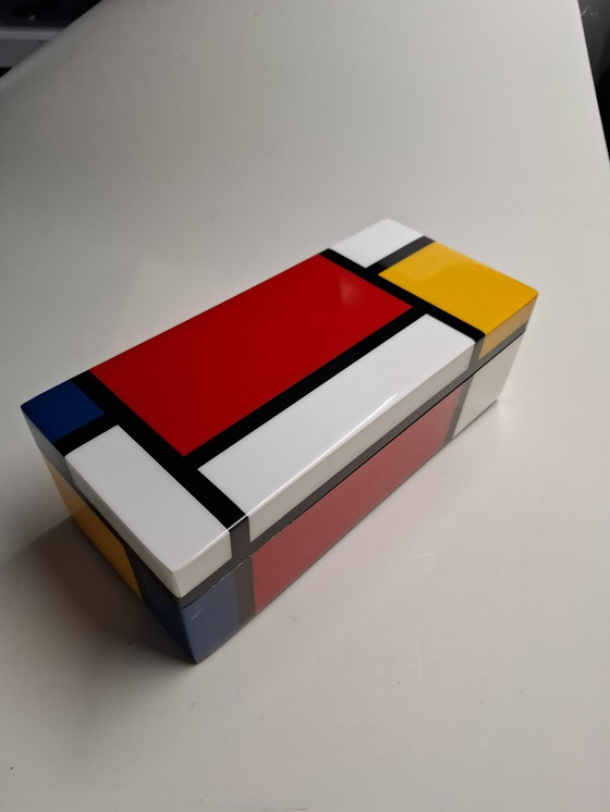 Image 1 of Mondrian Lacquer Box Lacma Edition