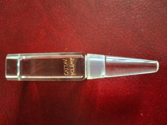 Image 1 of Tapón de botella de vino de vidrio soplado colección Goebel Artis Orbis Gustav Klimt