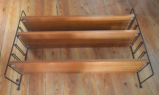 Scaffale String in teak danese di metà secolo