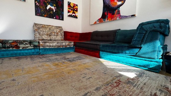 Image 1 of Roche Bobois bank “Mah Jong” - designklassieker van Hans Hopfer