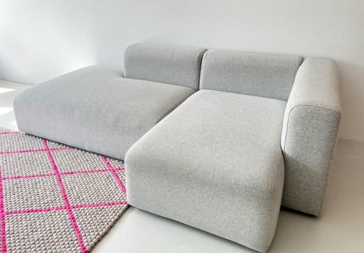 Canapé Hay Mags avec 2 modules, Kvadrat Divina Melange 120 – modulaire banken, Textile, Wool (photo 2 of 9)
