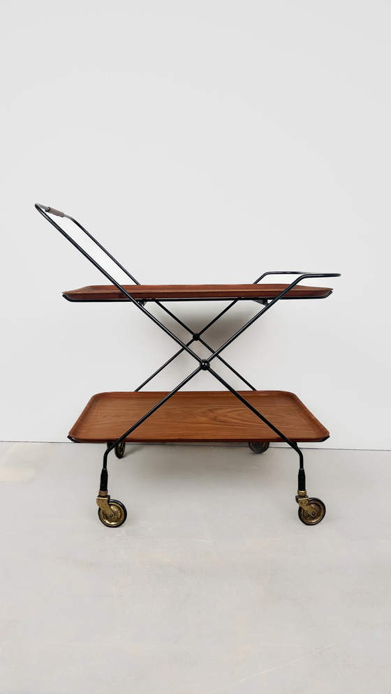 Image 1 of Stylish serving trolley by Silva Møbler from the 1960s