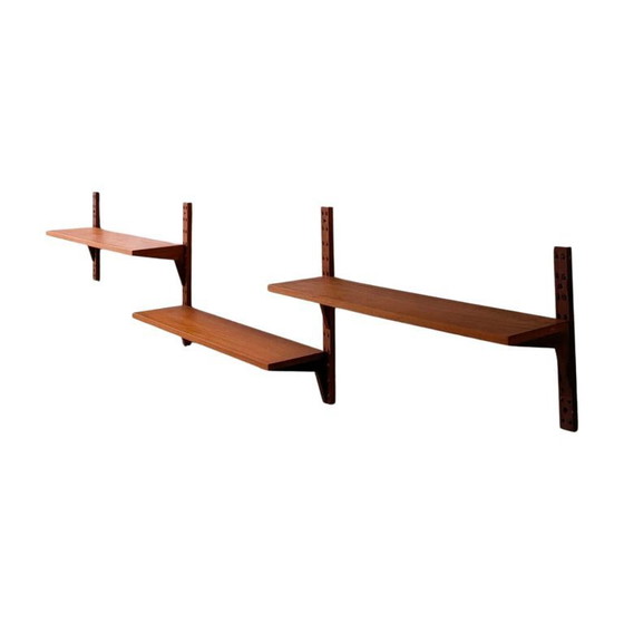 Image 1 of Libreria originale Poul Cadovius del Medioevo Scaffale a muro Cado Teak