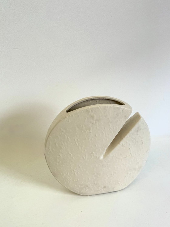 Image 1 of Off-white ceramic vase by Nereo Boaretto