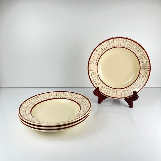 Image 1 of Set of 4 Longchamp soup plates, "Colmar" model