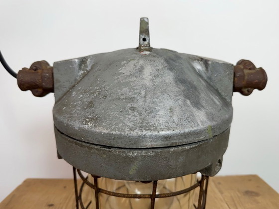 Image 1 of Grey Industrial Explosion Proof Lamp from Elektrosvit, 1960s