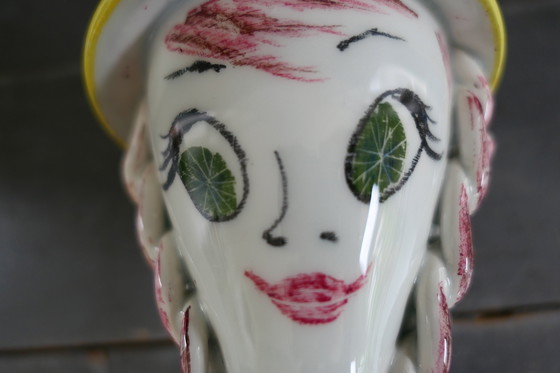 Image 1 of Vintage Figini Montecatini Vase Flower Picker Fifties