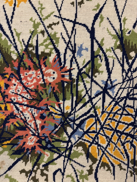 Image 1 of Tapisserie Brodée Elie Grekoff Années 60