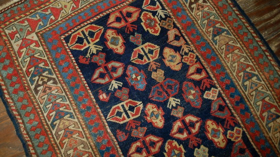 Image 1 of Alfombra armenia antigua Gandzak hecha a mano, 106 cm x 222 cm (3,5' x 7,3'), década de 1880 - 1B519
