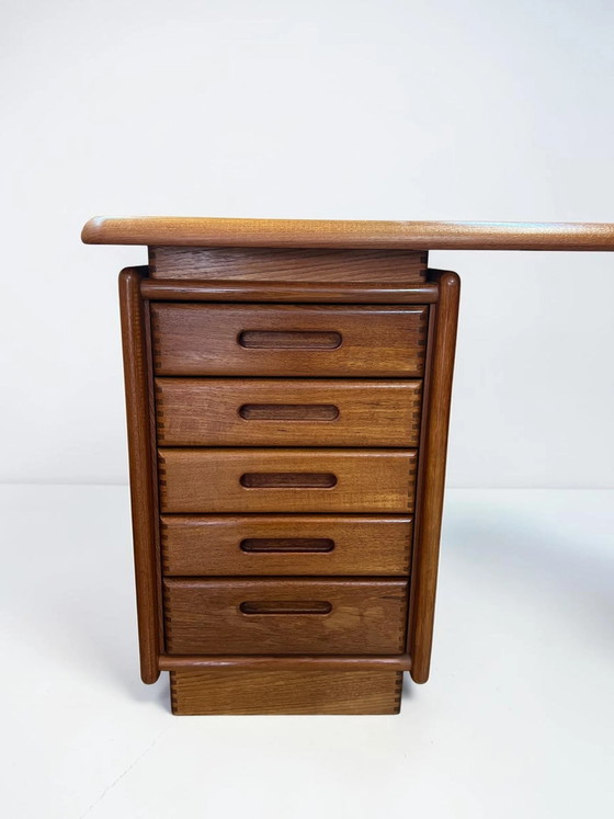 Salin Møbler Teak Bureau – Deens Modern Design met 5 Lades | Made in Denmark – Wood, Mid Century Modern (photo 10 of 18)