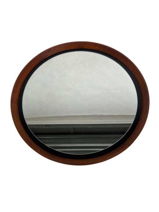 Scandinavian teak mirror by Uno & Osten Kristiansson