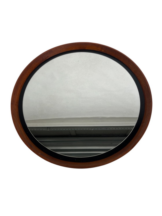 Image 1 of Scandinavian teak mirror by Uno & Osten Kristiansson