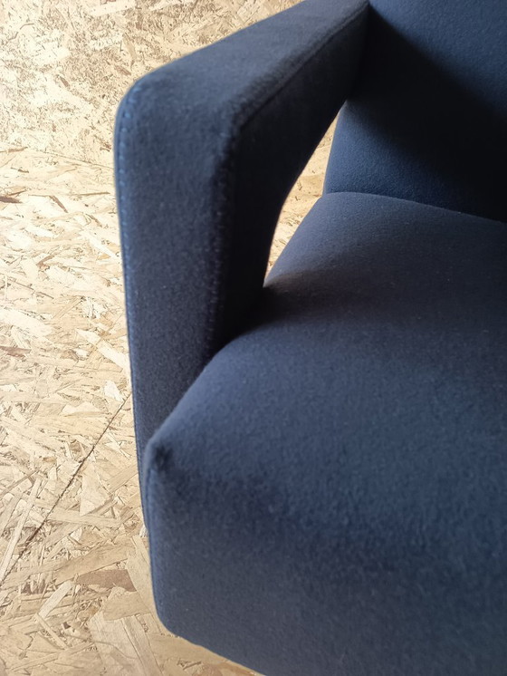 Image 1 of CASSINA Utrecht 637 armchair in Midnight BLUE Kvadrat wool by Gerrit Rietveld