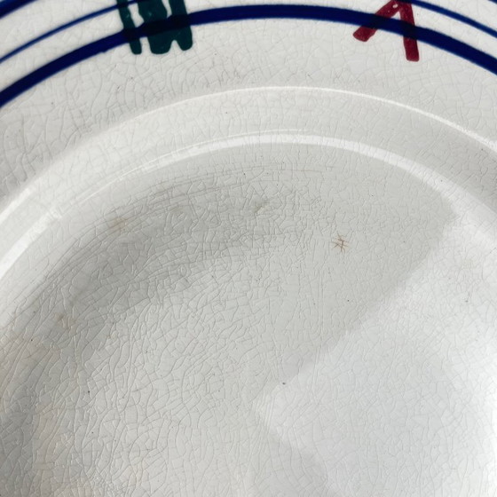 Image 1 of Rare round KG Lunéville "Tolosa" platter, 1910/1920