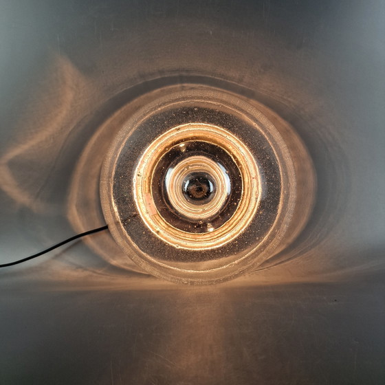 Image 1 of Lampada da soffitto vintage - Glashütte Limburg - Space Age Design - Ø 30 cm - Anni '70