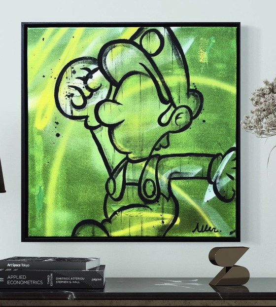 Pintura Street Art Graffiti Luigi Nintendo – Pinturas y dibujos, Canvas (photo 5 of 5)