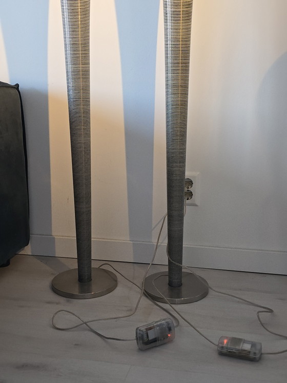 Image 1 of Ensemble de 2 lampadaires Foscarini Mite originaux – Marc Sadler – Design haut de gamme 187 cm de haut et à intensité variable !
