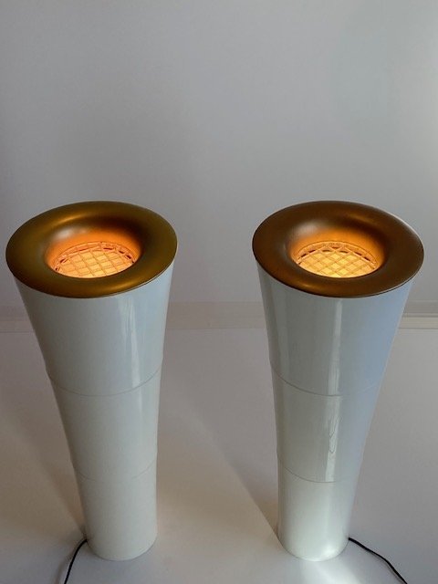 Ikea Fackla Flush Tube Vloerlamp Carl Ojerstam jaren 90 – Vloerlampen, Plastic (photo 4 of 5)