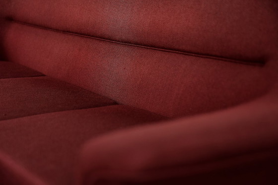 Image 1 of Canapé 3 Places Vintage Élégant Scandinave Moderne Mid-Century Rouge de Bröderna Anderssons, 1950s