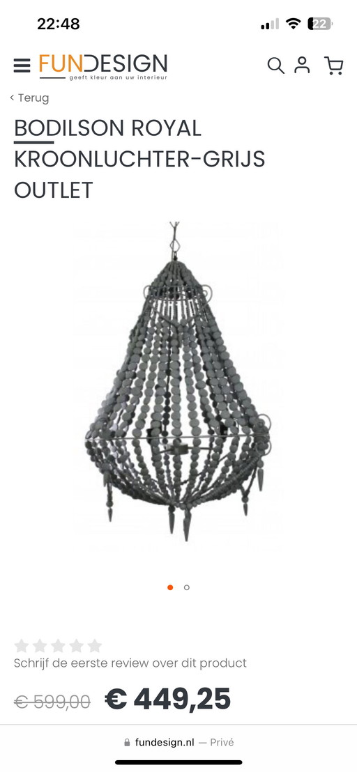 Lustre en bois Bodilson