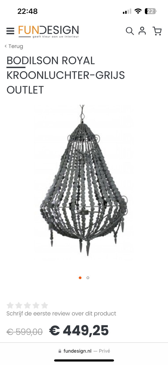 Image 1 of Bodilson Wooden Chandelier